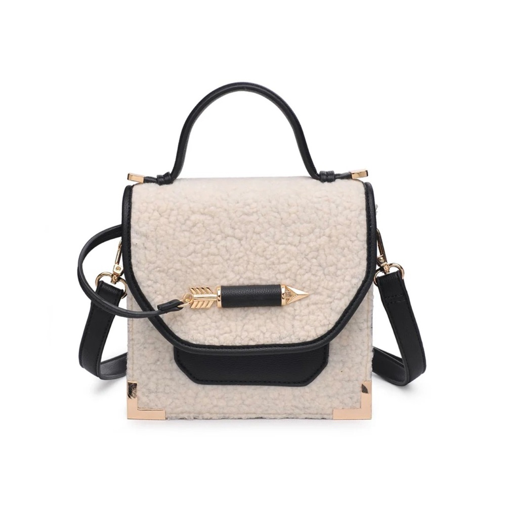 Black and Cream crossbody Bag
